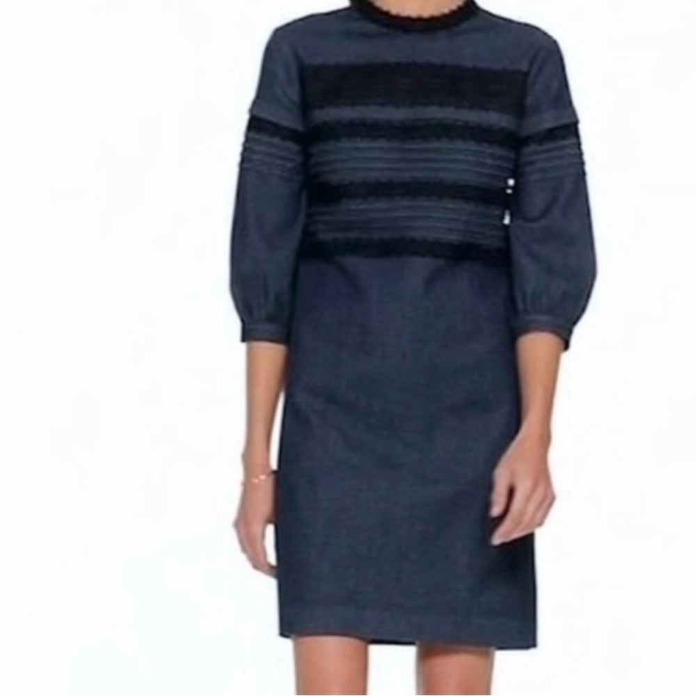 Elegant Black and Blue Women's Dress